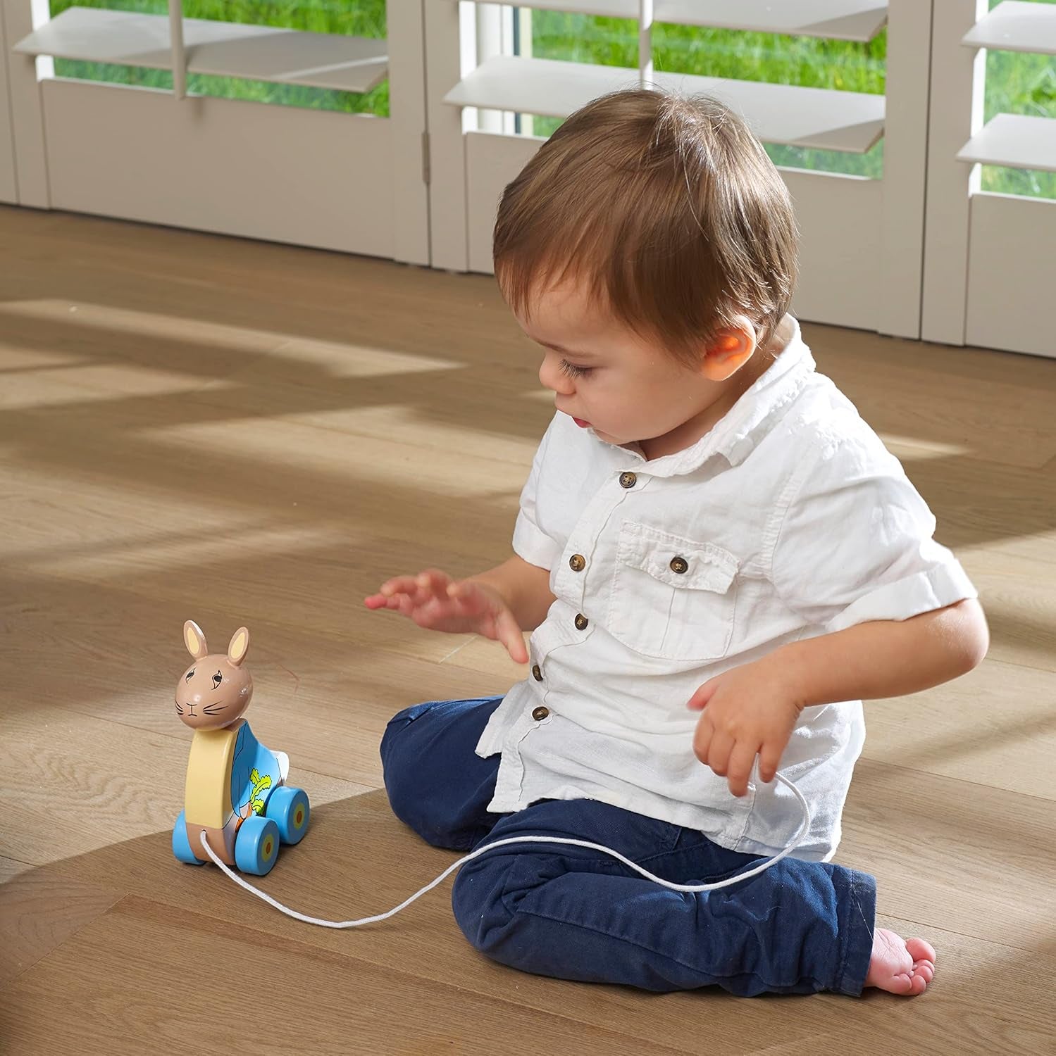 Peter Rabbit Pull along Toy, Wooden - Early Development & Activity Toys, Baby Bo
